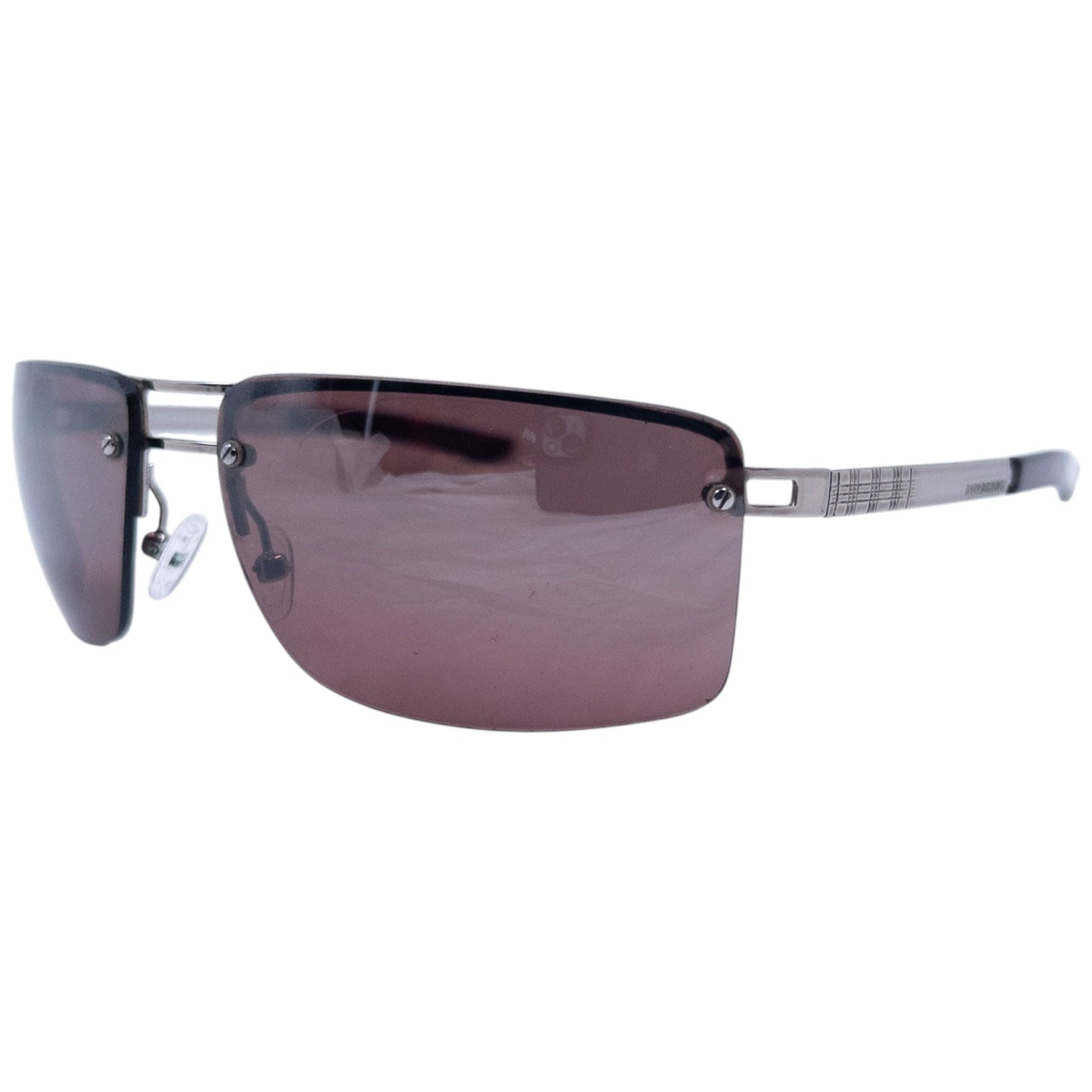 Vintage 2000s Burberry Rimless Sunglasses | O/S, Brown