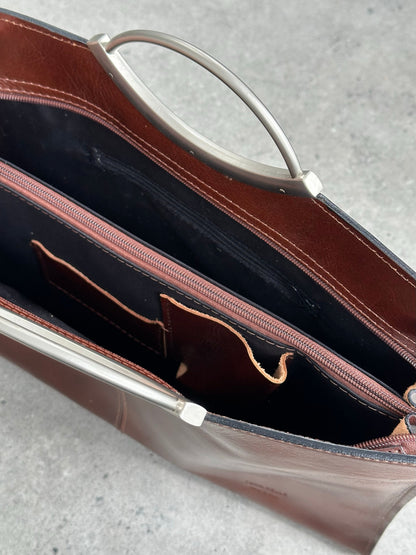 Italian Vintage 1990s Leather Crossbody Bag