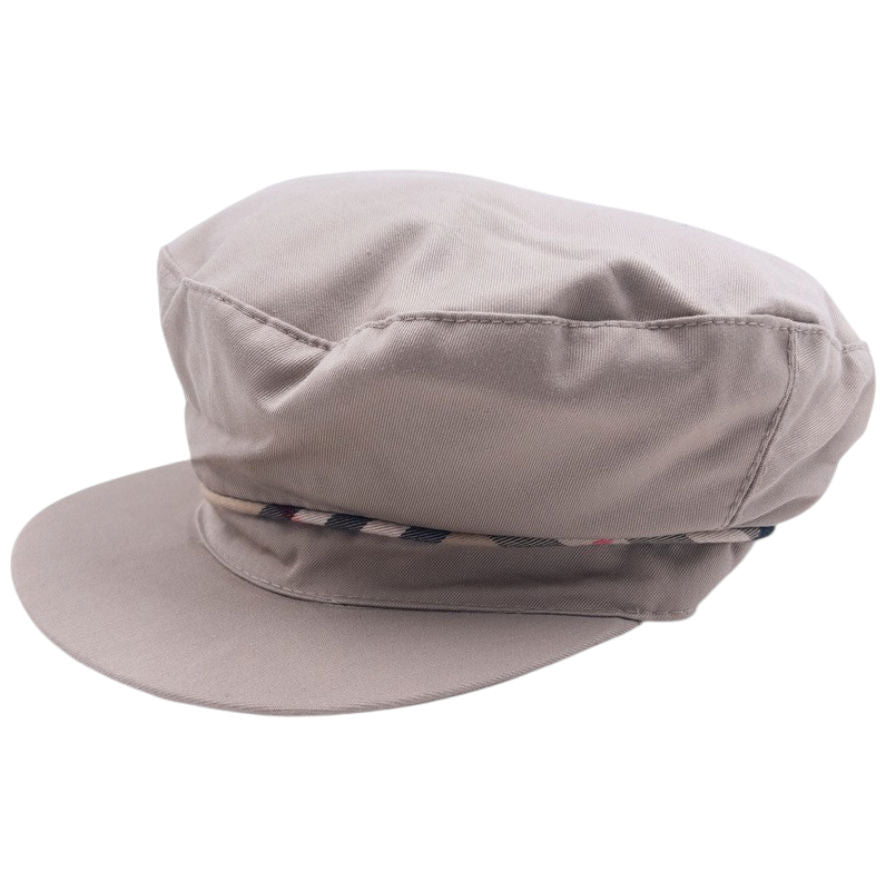 Vintage 80s Burberry Newsboy Hat Size M | O/S, Beige