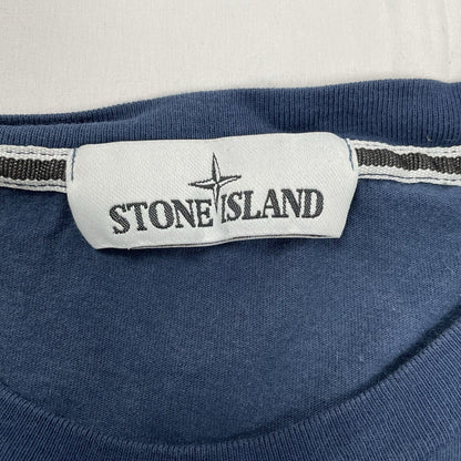 Stone Island Reflective Logo T Shirt, Size Large | Stone island, Blue