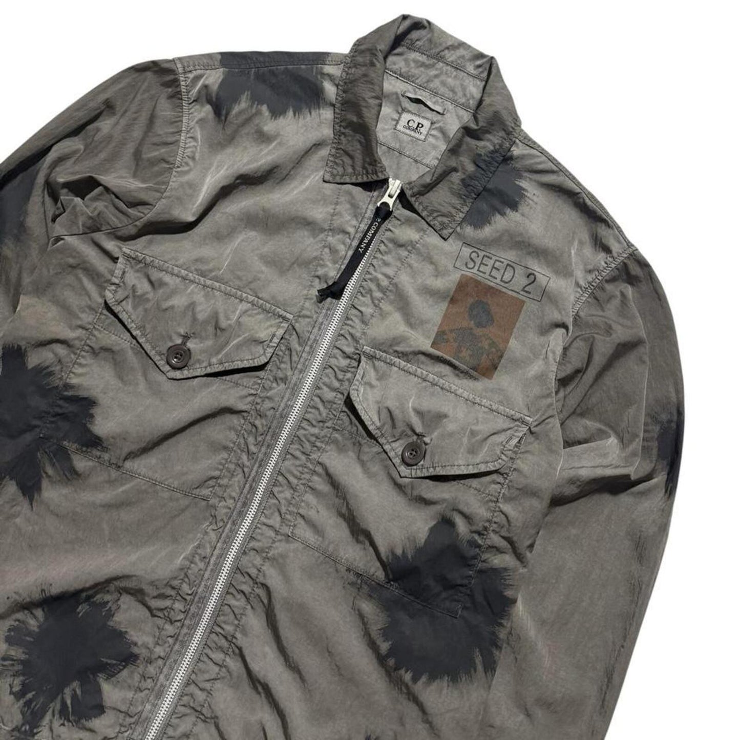 CP Company Seed Nylon Overshirt | Medium, Grey