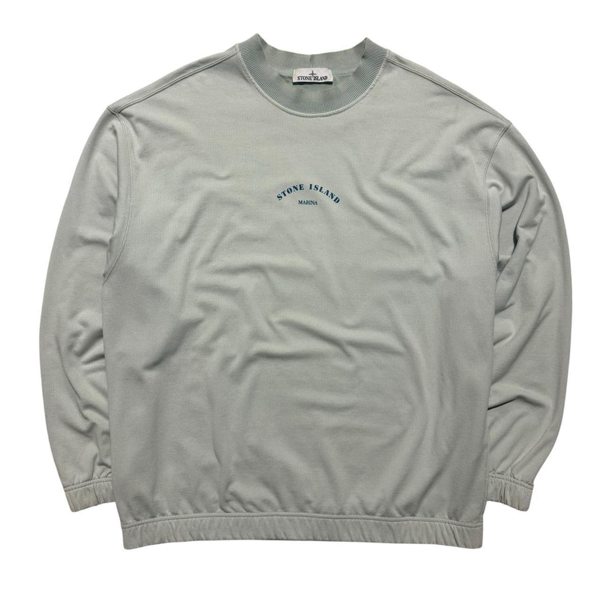 Stone Island Marina Reflective Pullover Crewneck | XL, Light Grey
