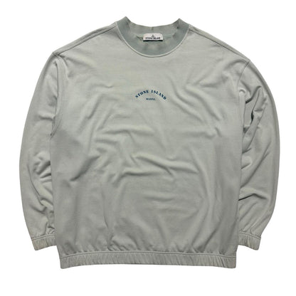 Stone Island Marina Reflective Pullover Crewneck | XL, Light Grey