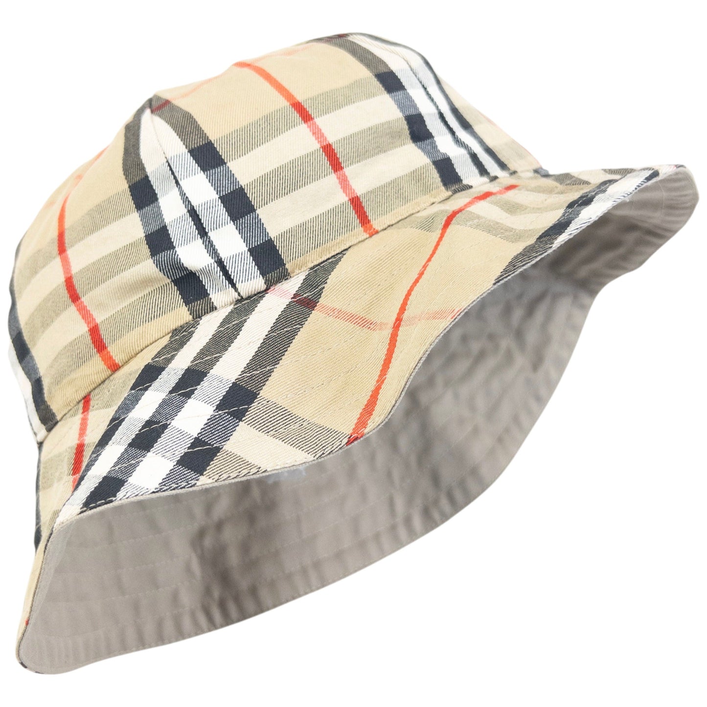 Vintage 90s Burberry Nova Check Reversible Bucket Hat | O/S