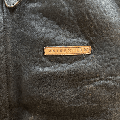 Avirex 'Lucky Strike' A2 Leather Flight Jacket - S / M | S / M, Red