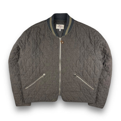 90's Armani Quilted Wool Bomber (M) | Default Title, Multicoloured