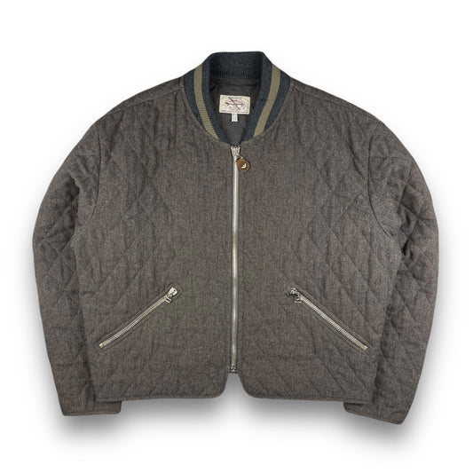 90's Armani Quilted Wool Bomber (M) | Default Title, Multicoloured