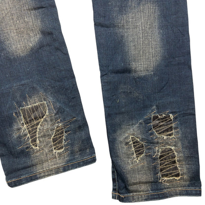 Vintage PPFM Distressed Denim Jeans Size W30
