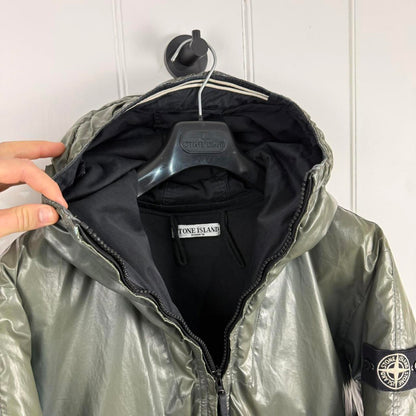 Stone Island Ice Jacket Teal (L) | Large, Red