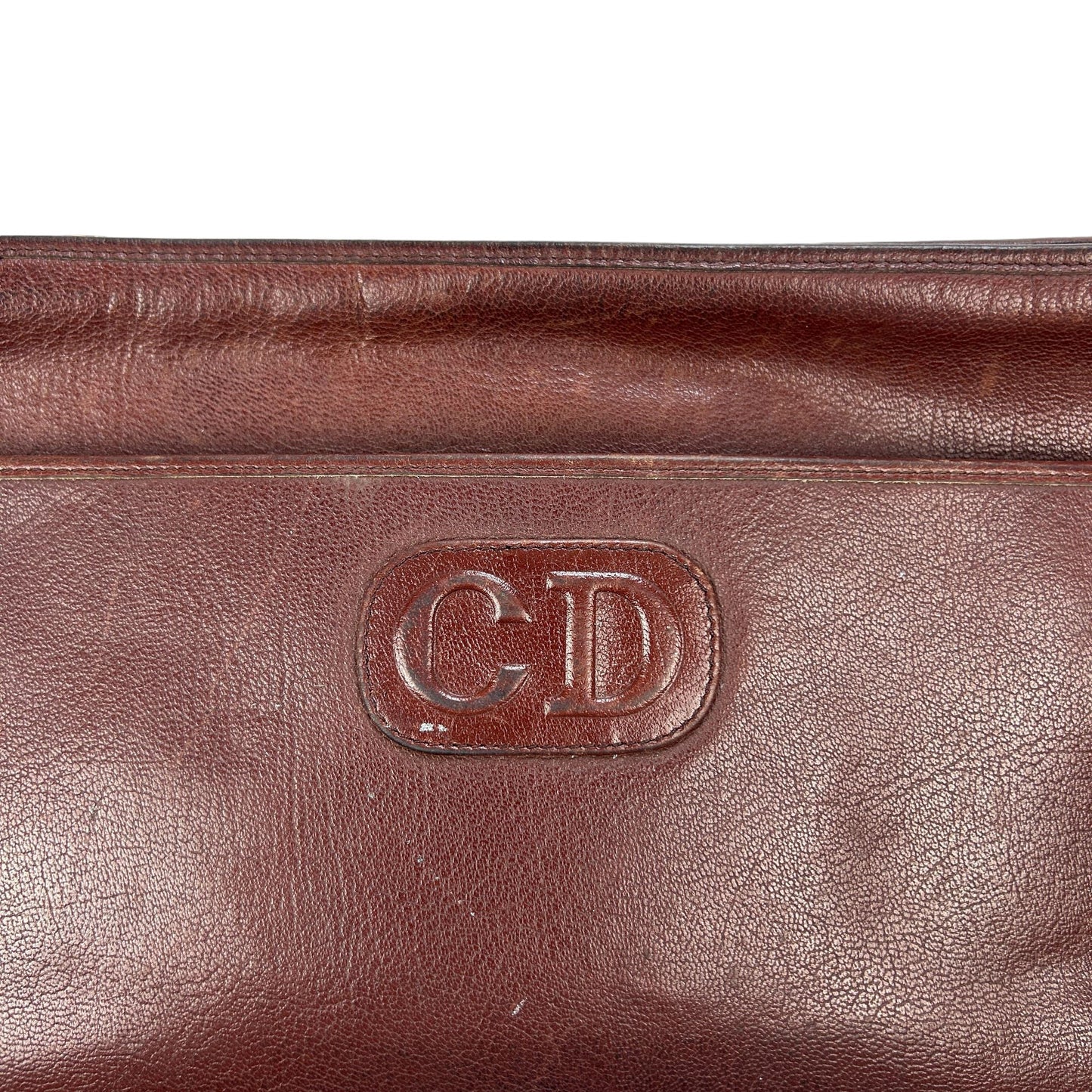Vintage Christian Dior Leather Shoulder Bag