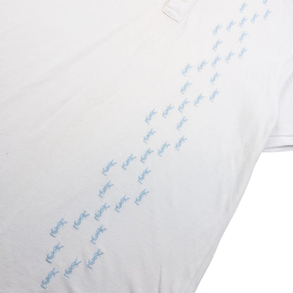 Vintage YSL Yves Saint Laurent Embroidered Polo Shirt Size M