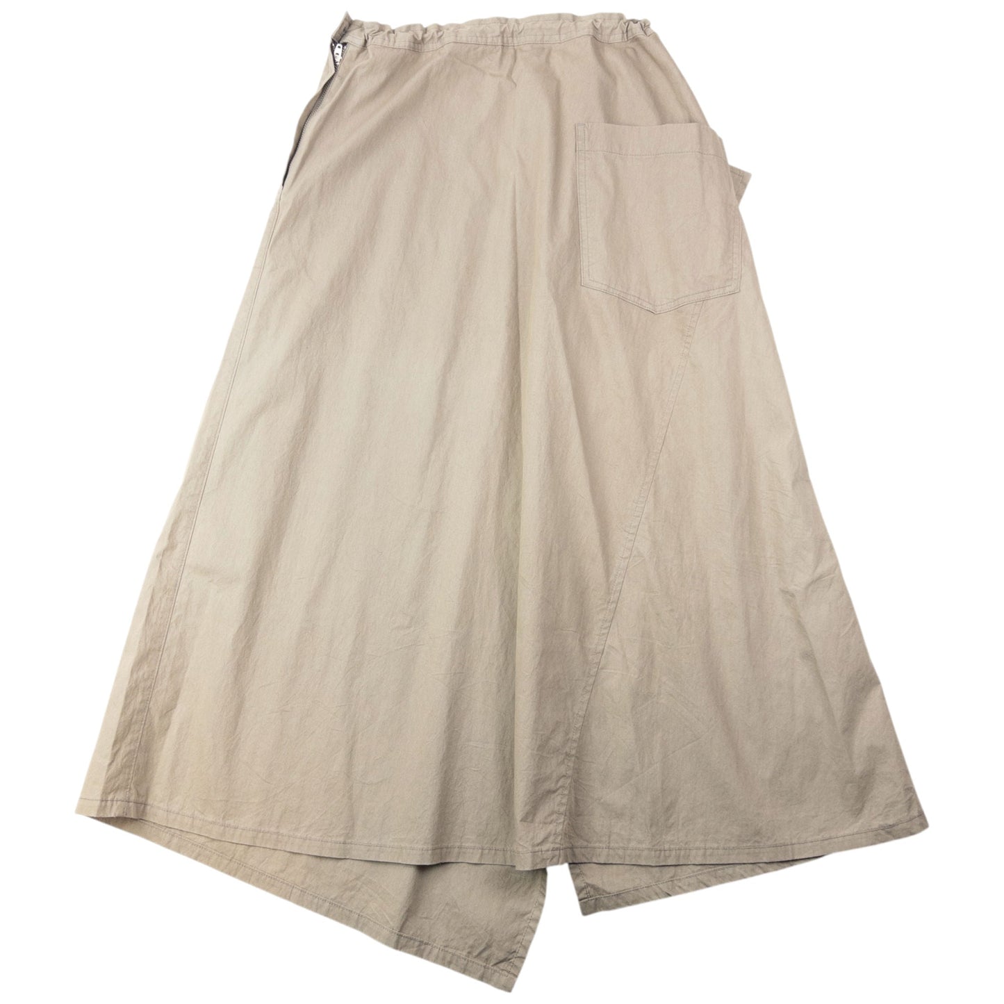 Vintage 2000s Yohji Yamamoto Asymmetric Skirt Womens Size M | Medium, Beige