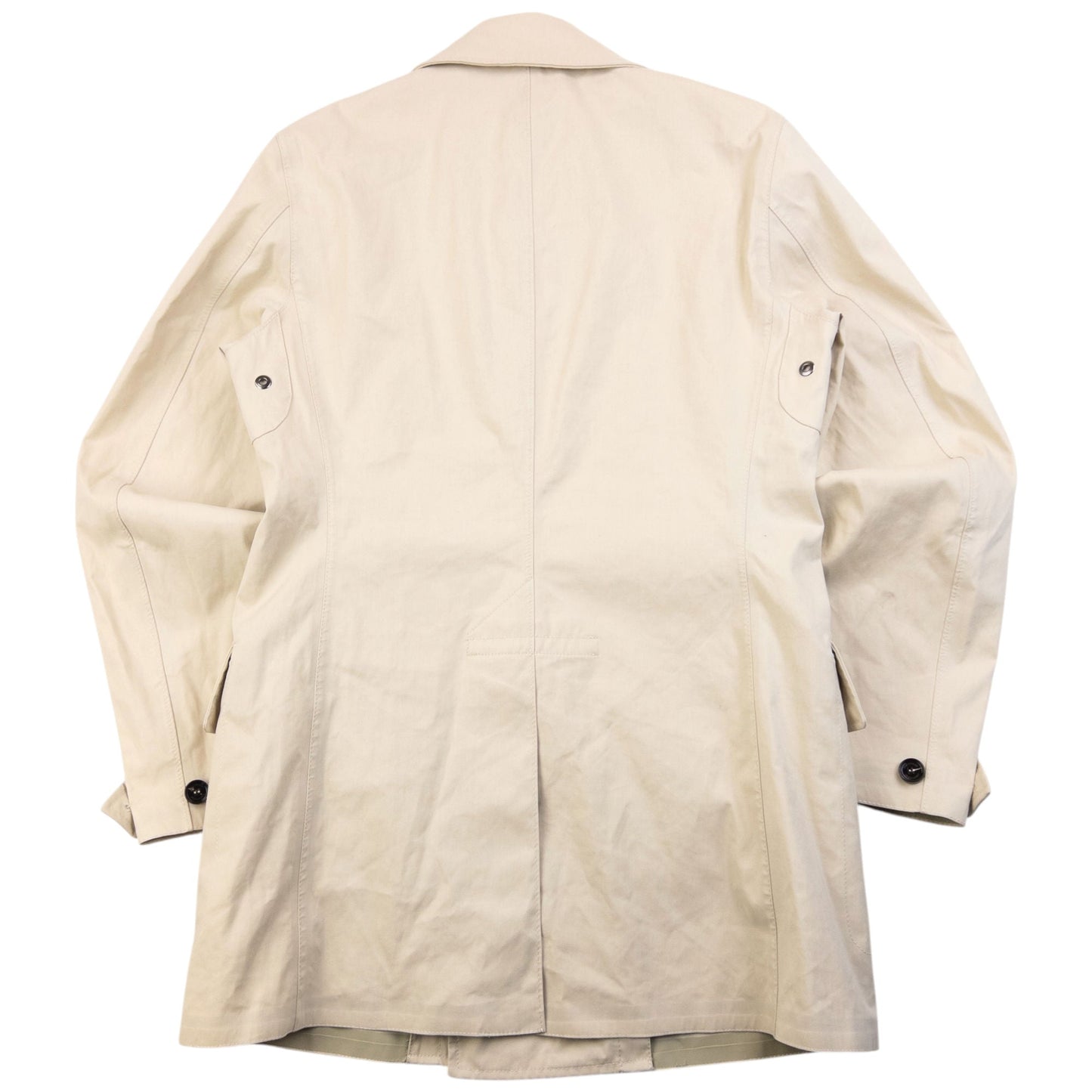 Vintage Burberry Button Up Trench Jacket Size M | Medium, Cream