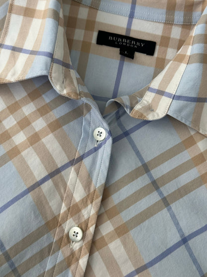 Burberry London 2000s Cotton Check Shirt - S