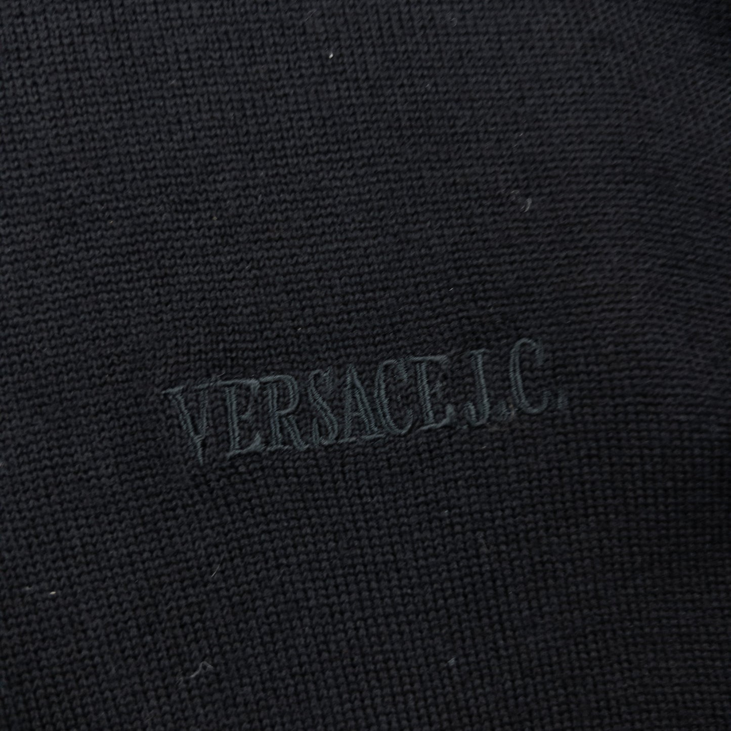 Vintage 2000s Versace Jeans Couture Wool Jumper SIze M | Medium, Black