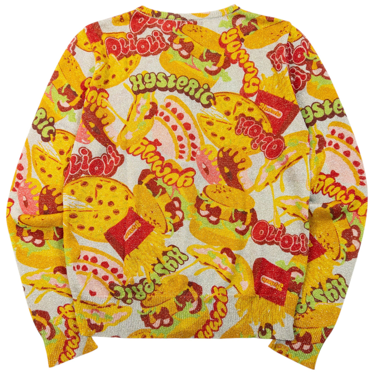 Vintage 90s Hysteric Glamour Fast-Food Shimmer Cardigan Womens Size M | Medium, Mixed