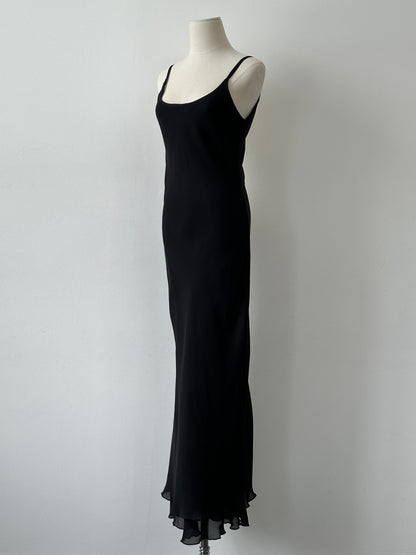 Vintage 1990s Floor Length Backless Dress - S