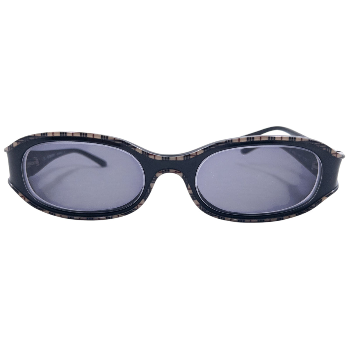 Vintage 2000s Burberry Nova Check Sunglasses | O/S, Black, Beige Plaid
