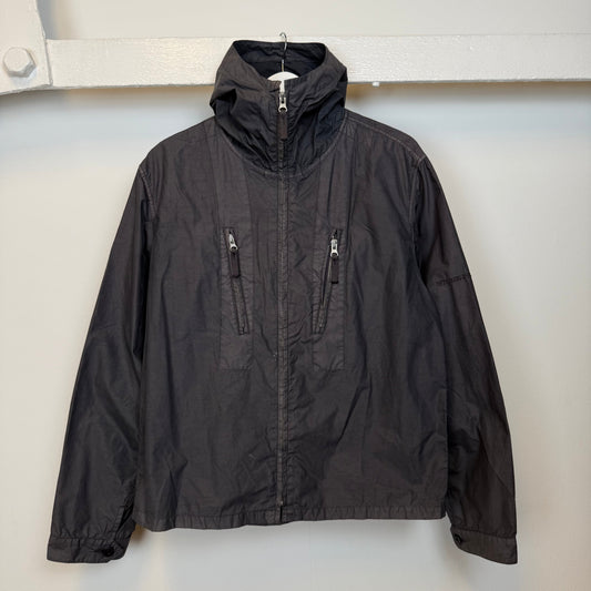 Early 00’s Stone Island Script Logo Jacket (M) | Medium, Charcoal