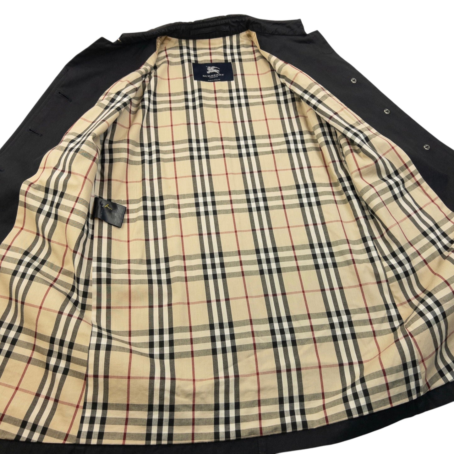 Vintage 2000s Burberry Nova Check Lined Jacket Womens Size M | Medium, Black