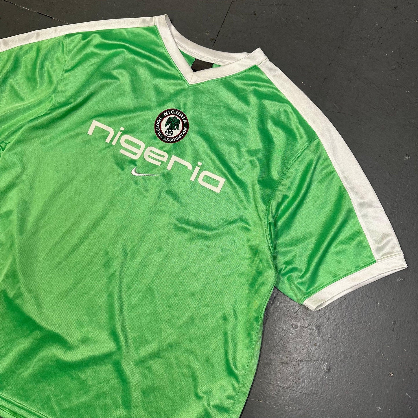 Nike Nigeria 2002 Shirt In Green ( M ) - 1036 Emporium