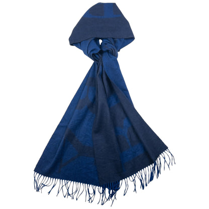 Vintage Burberry Cashmere Tassel Scarf