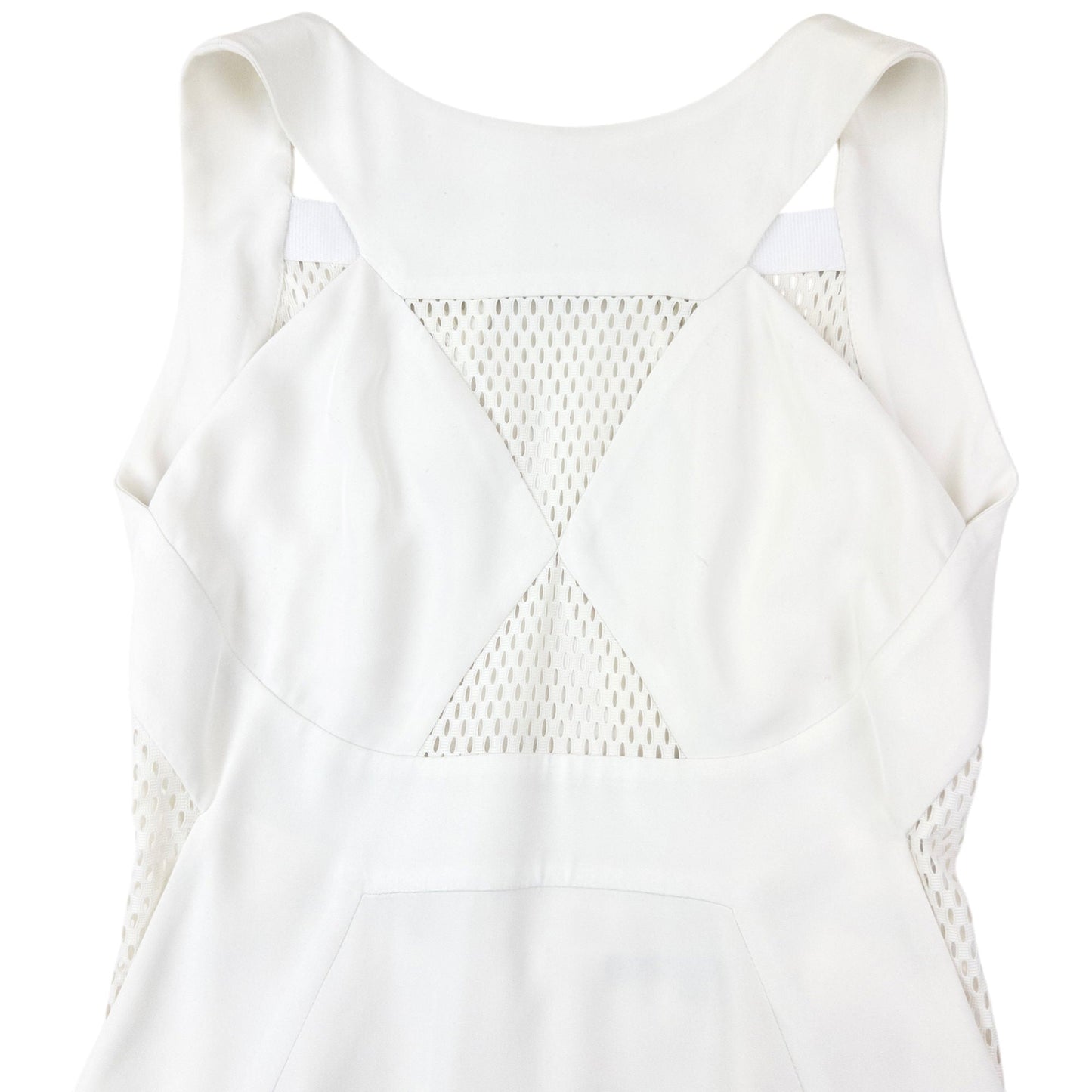 Vintage 2000s Gucci By Tom Ford Mesh Panel Dress Womens Size S | Small, White