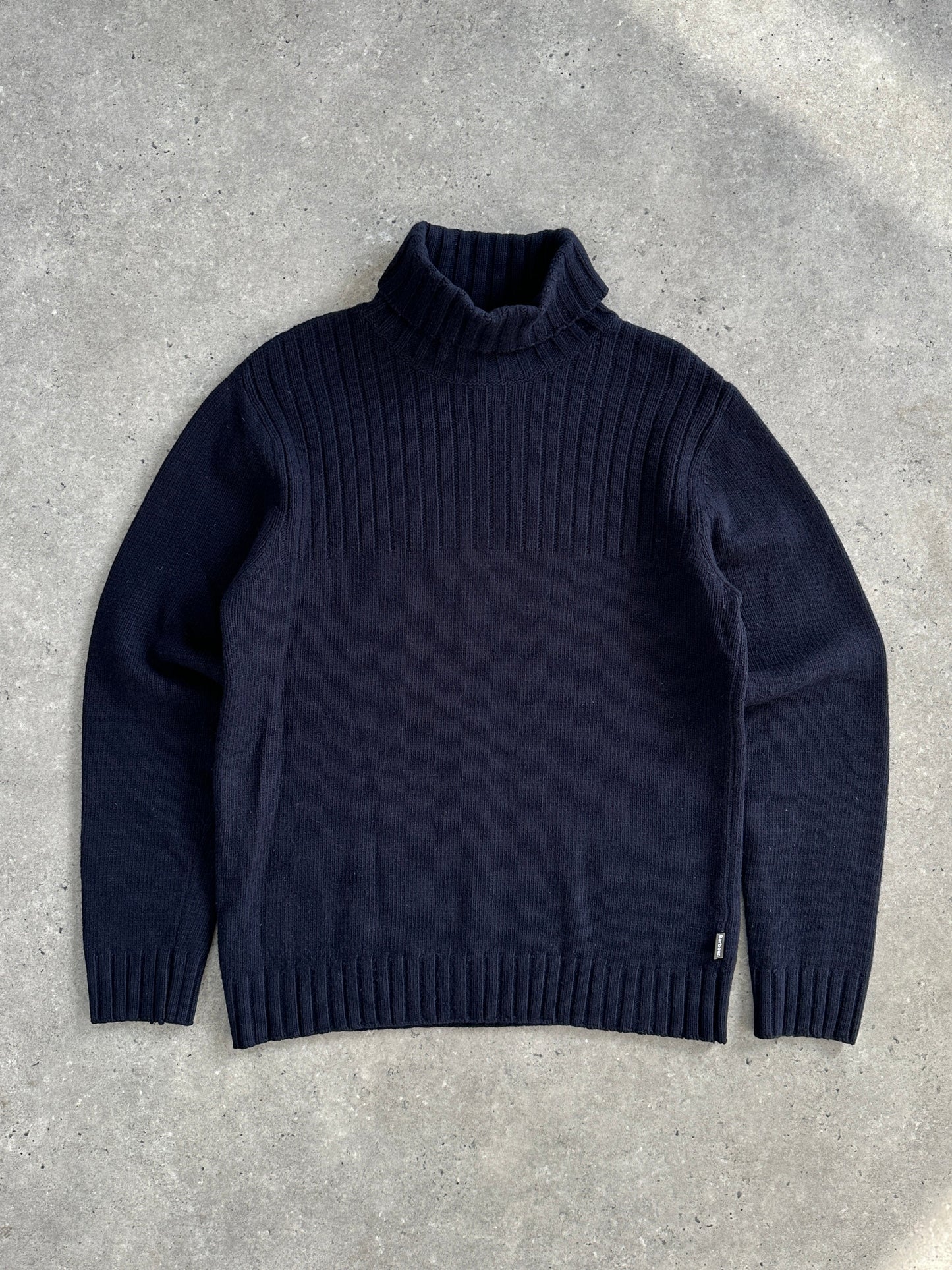 Barbour Pure Wool Roll Neck Jumper - M