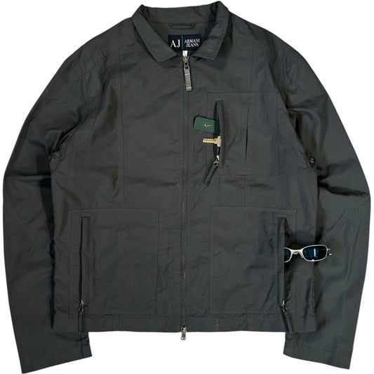 Armani Jeans 00's Utility Jacket L | Large, Dark Charcoal