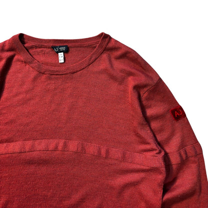 Armani Jeans 00’s Lightweight Lana Wool Jumper M | Medium, Red