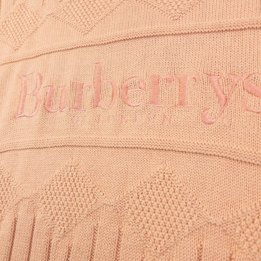 Vintage Burberry Embroidered Knit Jumper Size M