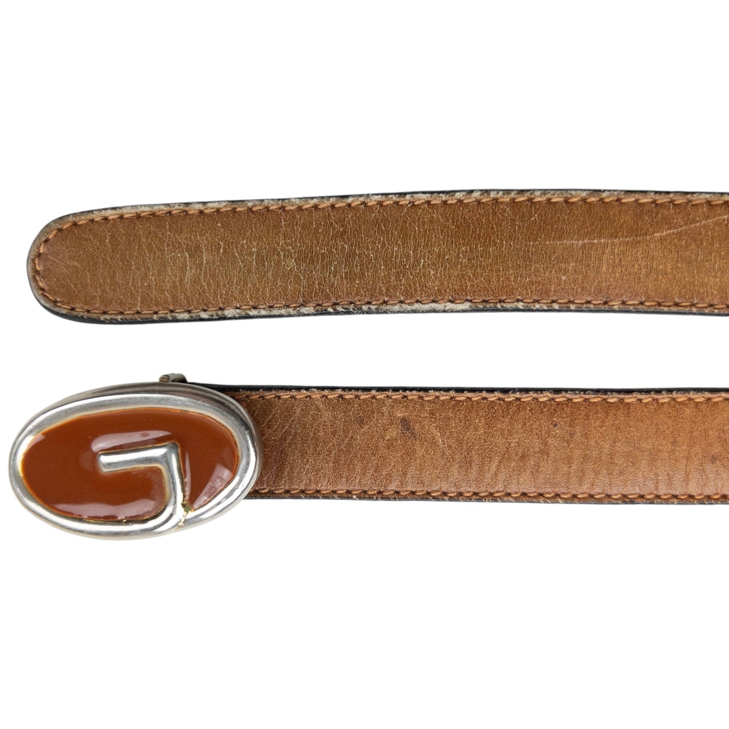 Vintage 80s Gucci Leather Belt Size S | O/S, Brown