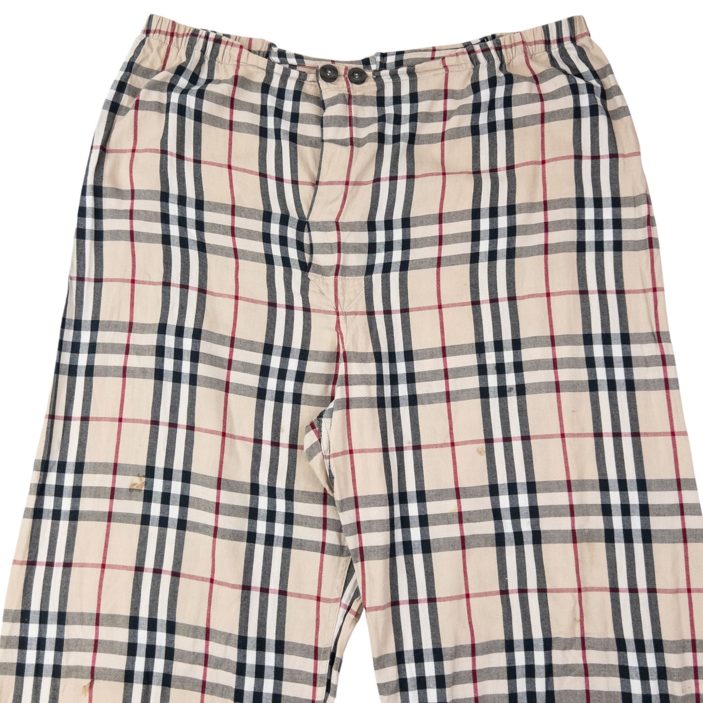 Vintage 2000s Burberry Nova Check Shirt & Bottoms Pyjama Set Size XL | XL, Beige with Nova Check