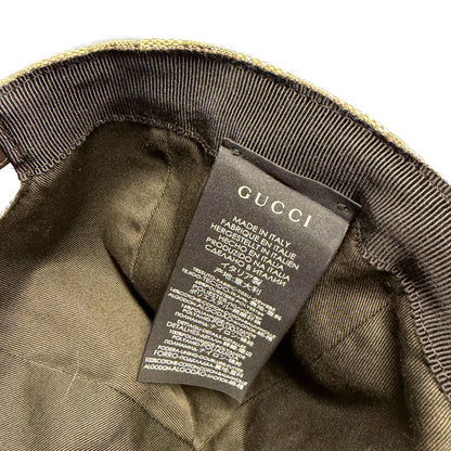 Gucci Monogram Cap In Tan (L)