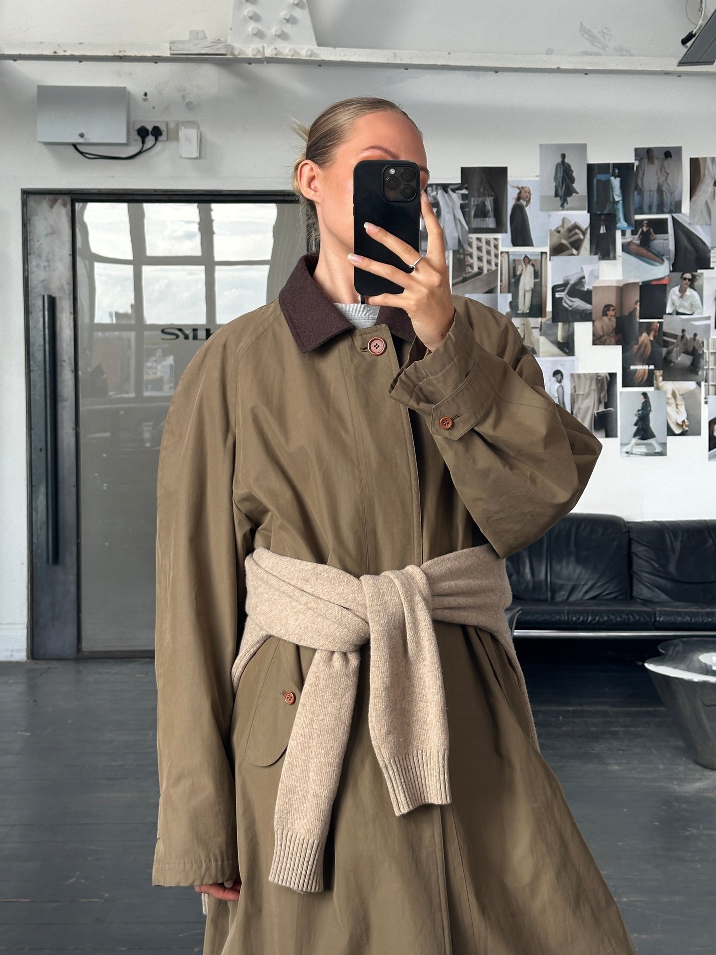 Burberry 1990s Cotton Field Trench Coat - XL/XXL