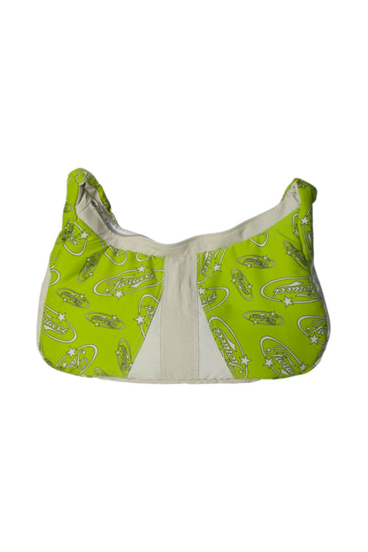 VT Rework: Fiorucci Two-Tone Logo Printed Padded Cross Body Bag