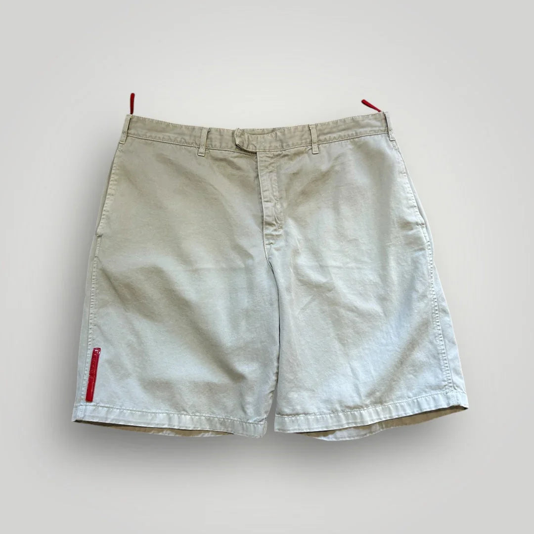 Prada Sport 2000's Cotton Canvas Shorts 36"