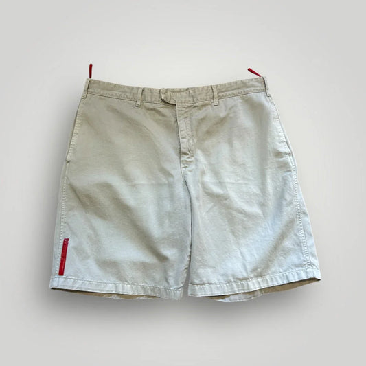 Prada Sport 2000's Cotton Canvas Shorts 36"