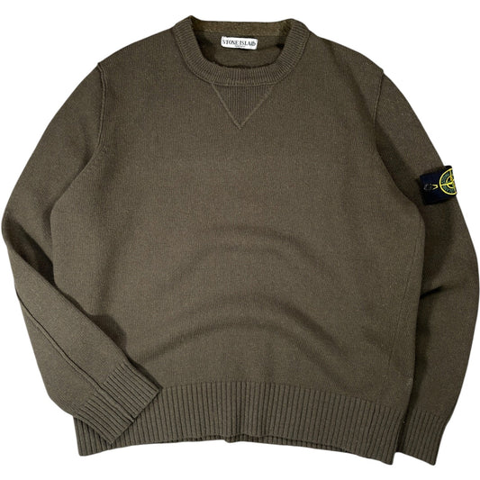 Stone Island 2007 Lana Wool Knit Jumper XL | XL, Olive