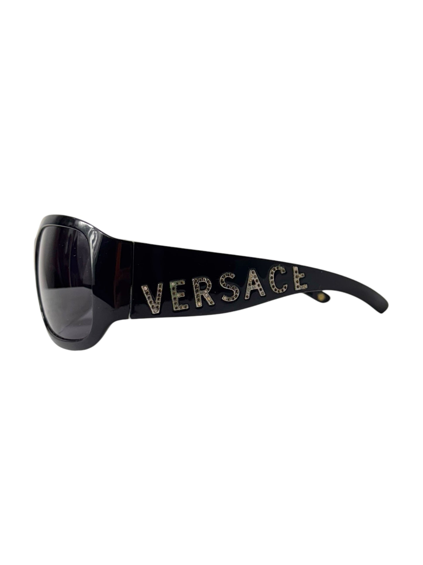 Versace Vintage Logo Studded Black Sunglasses 4131-B