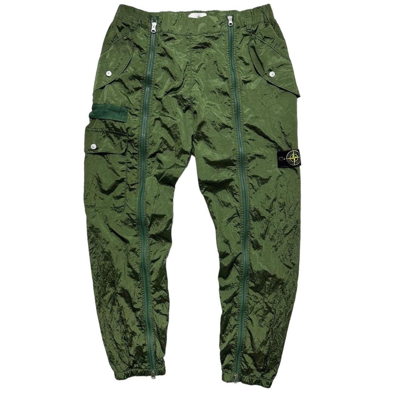 Stone Island Green Nylon Bottoms