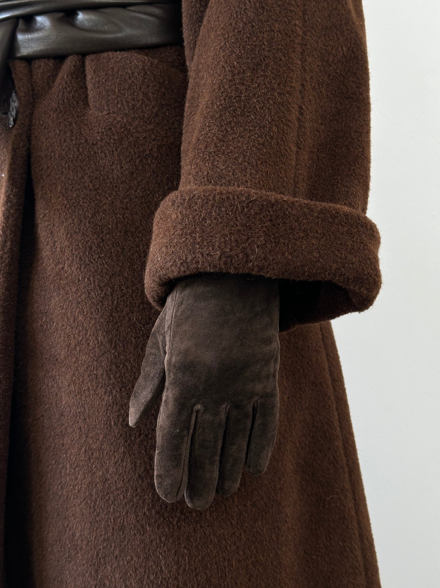 Vintage Suede Gloves - S