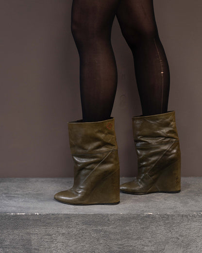 AF VANDEVORST WEDGES (EU 39) | Default Title, Olive