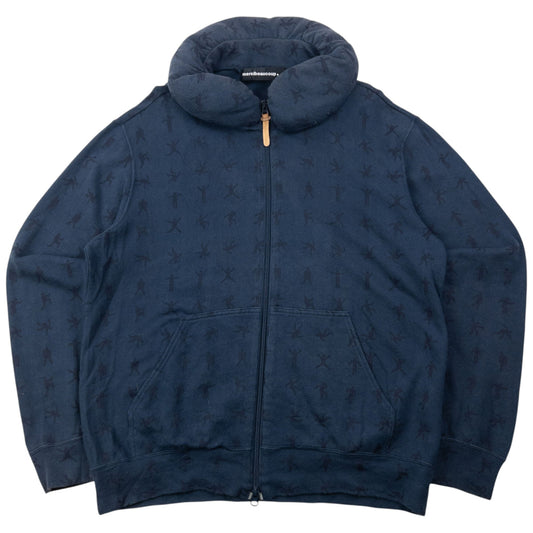 Vintage 90s Mercibeaucoup By Issey Miyake Zip Up Sweatshirt Size M | Medium, Navy