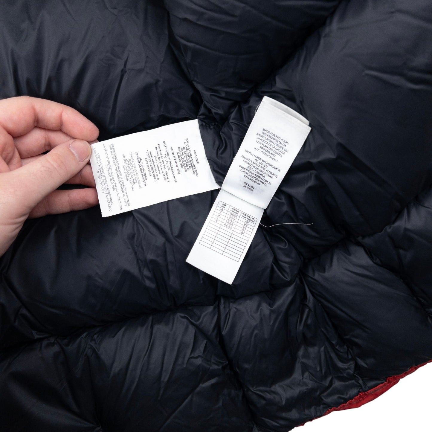 Vintage Polo Ralph Lauren Mercer Team Puffer Jacket Size L