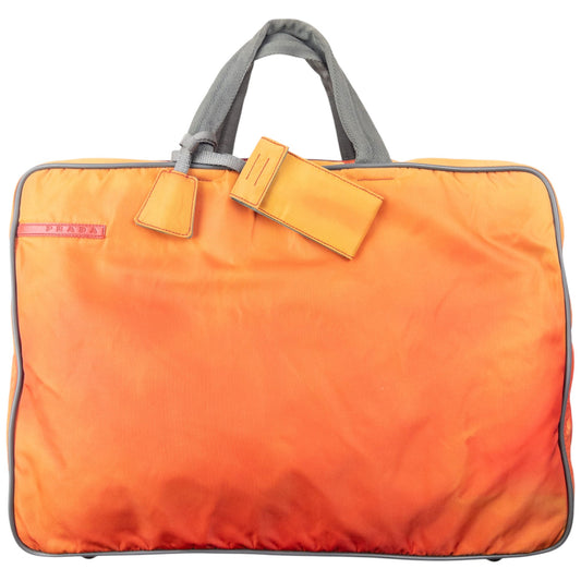 Vintage 2000s Prada Sport Luggage Bag | O/S, Orange
