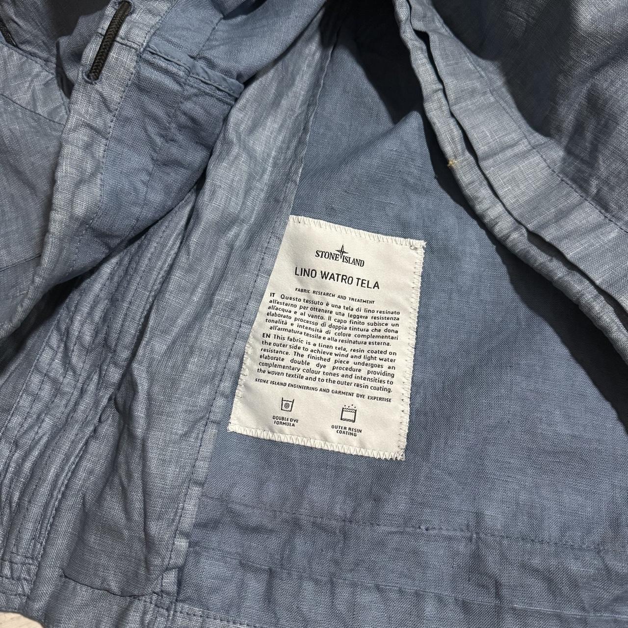 Stone Island Lino Watro Tela Jacket | XXXL, Light Blue