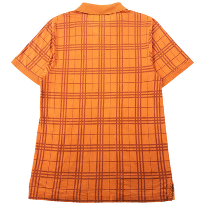 Vintage Burberry Nova Check Polo Shirt Size L | Large, Orange