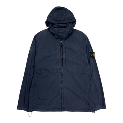 Stone Island Garment Dyed Tela Poplin Hooded Jacket, Size XL | XL, Multicoloured