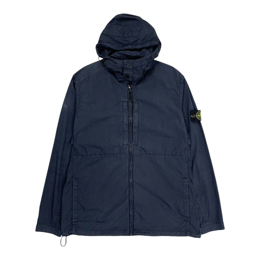 Stone Island Garment Dyed Tela Poplin Hooded Jacket, Size XL | XL, Multicoloured